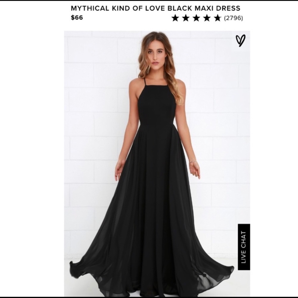 BLACK LULU’S BLACK MAXI DRESS